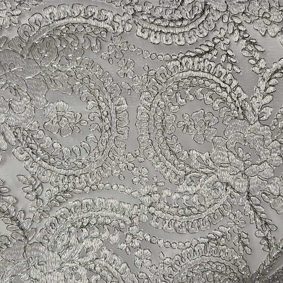 Sophisticated Cream Embellished Women's 3 Pc. Dress Suit - Picture 3 of 3